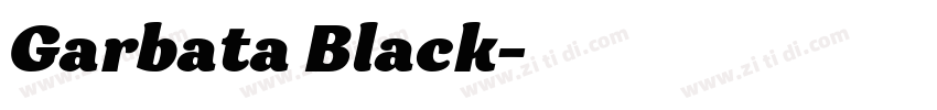 Garbata Black字体转换
